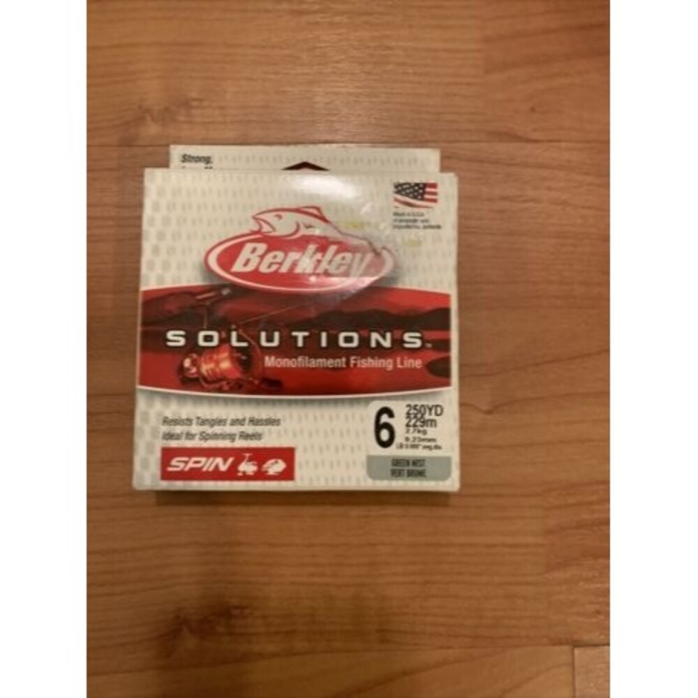 Berkley Solutions Mono-Filament Fishing Line Green Mist 250 Yards